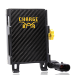 Supporto per telefono XXL con caricabatterie wireless (Qi) e ammortizzatore di vibrazioni per moto